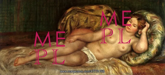  : Nude on Cushions, by Renoir