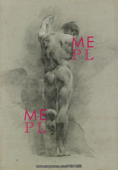: Nude Figure of a Young Man : Nude Figure of a Young Man