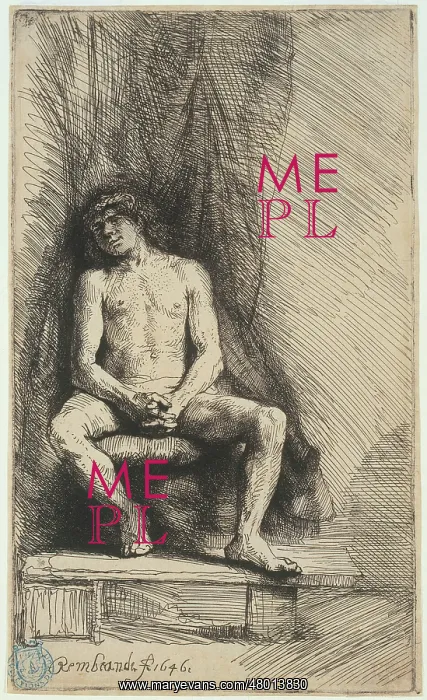 : Nude man sitting in front of a curtain : Nude man sitting in front of a curtain