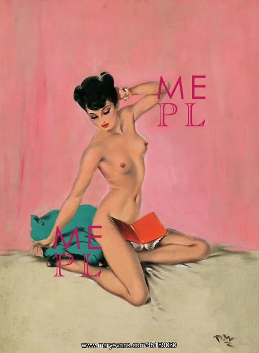 : Nude pin-up by David Wright : Nude pin-up by David Wright