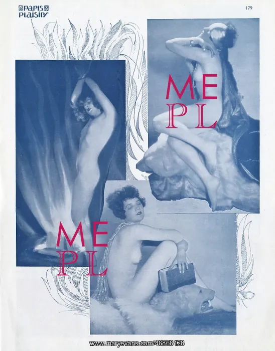 : Three nude studies in Paris Plaisirs : Three nude studies in Paris Plaisirs