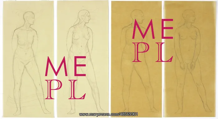 : Four Nude Studies for The Rehearsal : Four Nude Studies for The Rehearsal