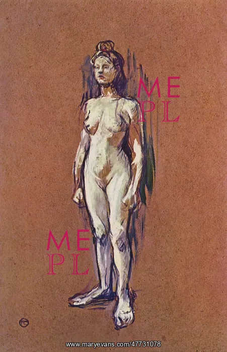  : Nude, by Toulouse-Lautrec