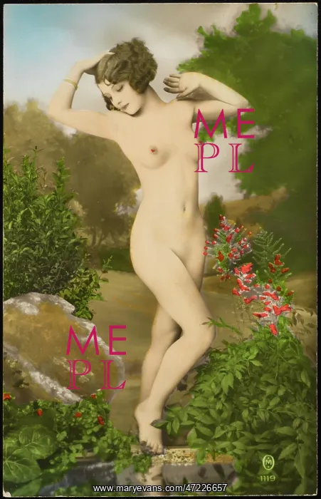 : NUDE WOMAN BY POOL : NUDE WOMAN BY POOL