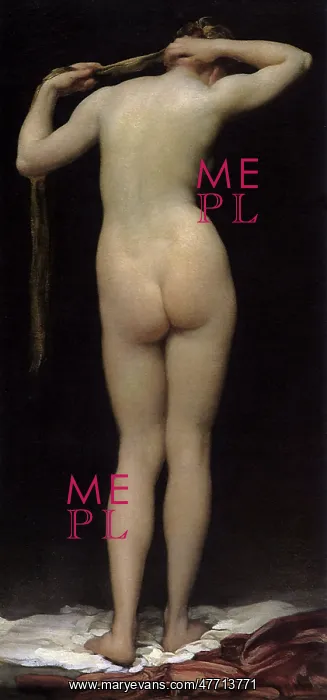  : Nude Woman, Rear View, by Leighton