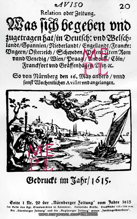 : Nuernberger newspaper from 1615 : Nuernberger newspaper from 1615
