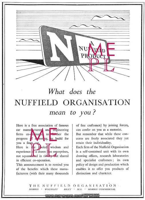 : The Nuffield Organisation : The Nuffield Organisation