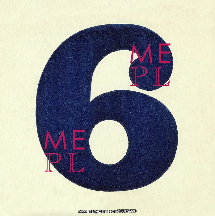 : Number 6. The number 6 - extracted from a point of sale card : Number 6. The number 6 - extracted from a point of sale card