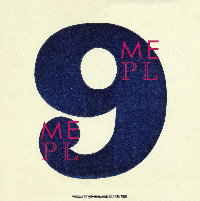 : Number 9. The number 9 - extracted from a point of sale card : Number 9. The number 9 - extracted from a point of sale card