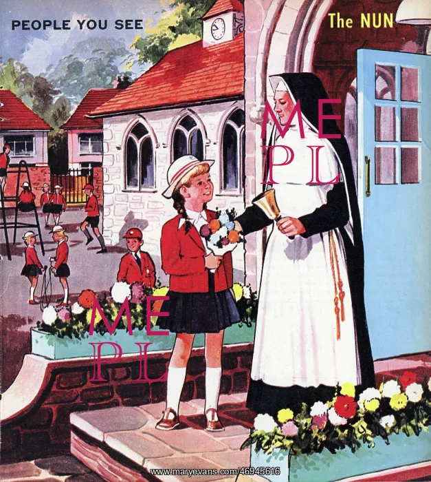 : The Nun. People You See, from Teddy Bear magazine, 1966 : The Nun. People You See, from Teddy Bear magazine, 1966