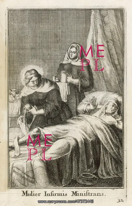 : NUNS DRESSING A WOUND : NUNS DRESSING A WOUND