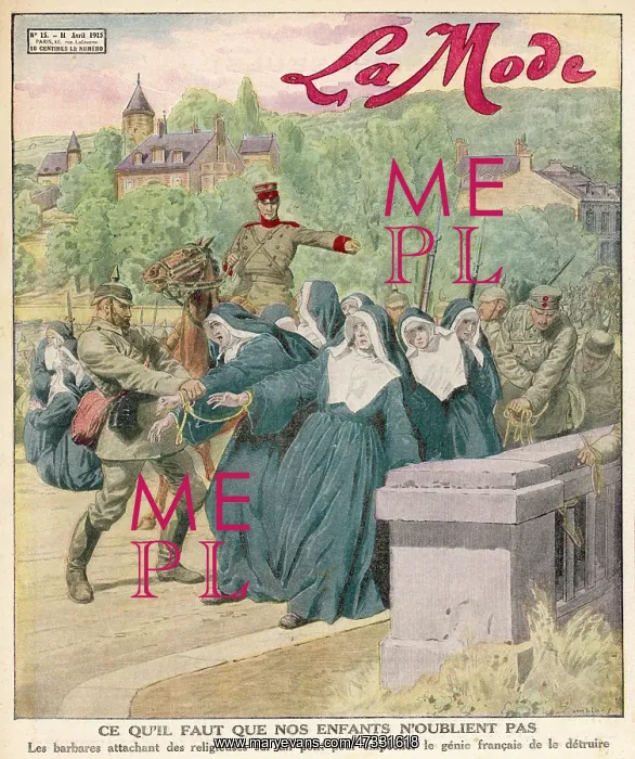 : NUNS TIED TO BRIDGE : NUNS TIED TO BRIDGE