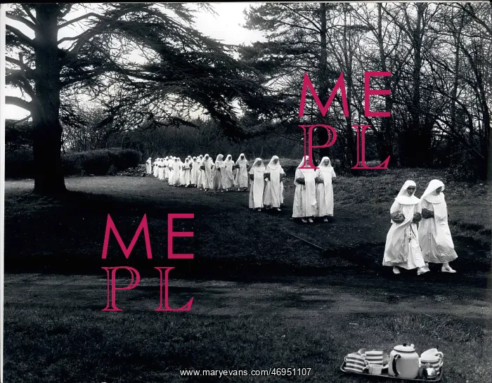 : Nuns walking in procession : Nuns walking in procession