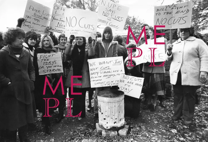 : NUPE members protesting against cuts, Coventry : NUPE members protesting against cuts, Coventry