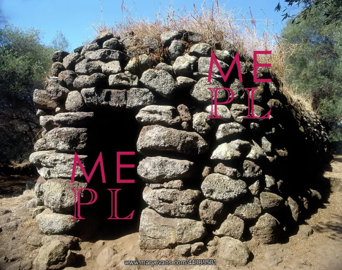 : Nuraghic structure inside the archeological : Nuraghic structure inside the archeological
