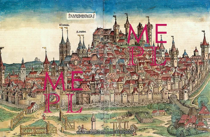: Nuremberg, with Paper Mill, 1493 : Nuremberg, with Paper Mill, 1493