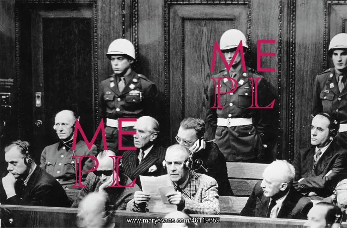 : Nuremberg Trial. First row (from left)- Alfred : Nuremberg Trial. First row (from left)- Alfred