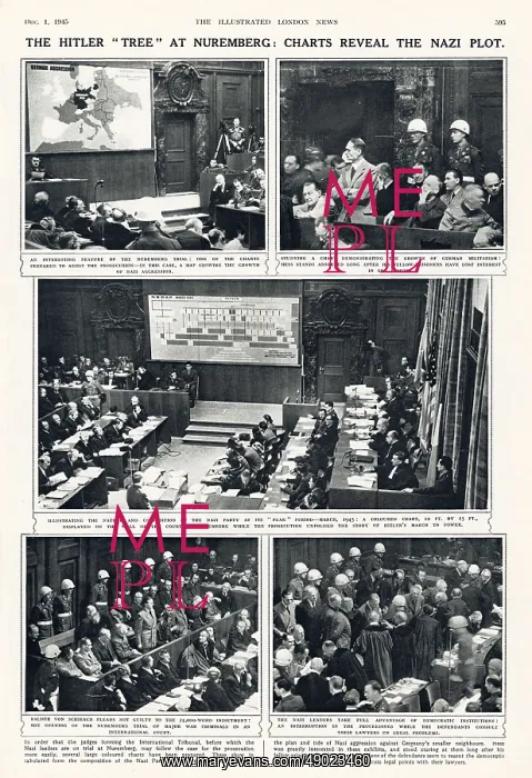 : Nuremberg trials, 1945 : Nuremberg trials, 1945