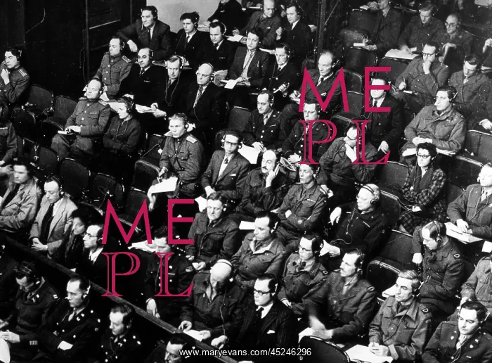: Nuremberg Trials 1946 - Audience : Nuremberg Trials 1946 - Audience