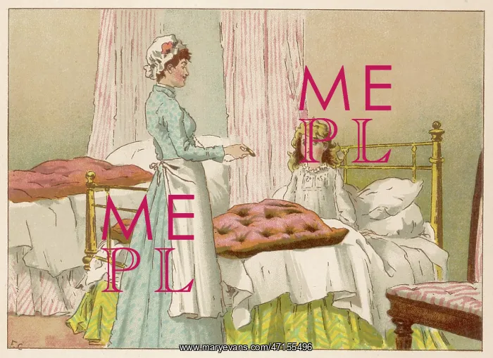 : Nursemaid and girl 1884 : Nursemaid and girl 1884