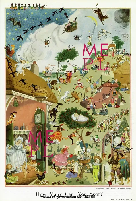 : Nursery Characters - How Many Can You Spot? by Pauline Bayne : Nursery Characters - How Many Can You Spot? by Pauline Bayne