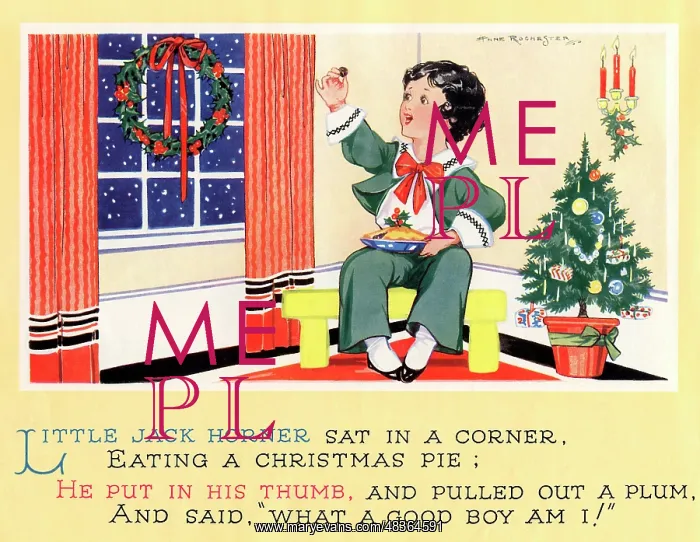 : The nursery rhyme, ‘Little Jack Horner : The nursery rhyme, ‘Little Jack Horner
