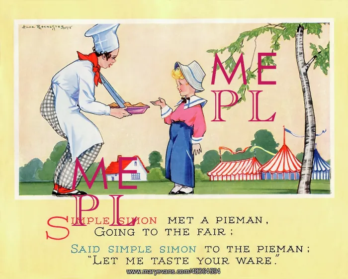 : The nursery rhyme, ‘Simple Simon : The nursery rhyme, ‘Simple Simon