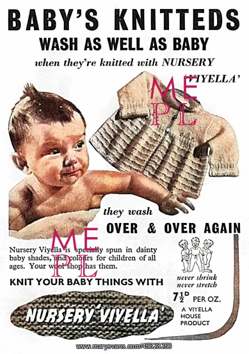 : Nursery Viyella advertisement, 1939 : Nursery Viyella advertisement, 1939
