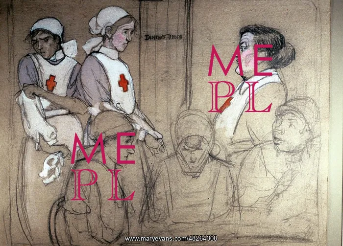 : Nurses going on duty, WW1 : Nurses going on duty, WW1