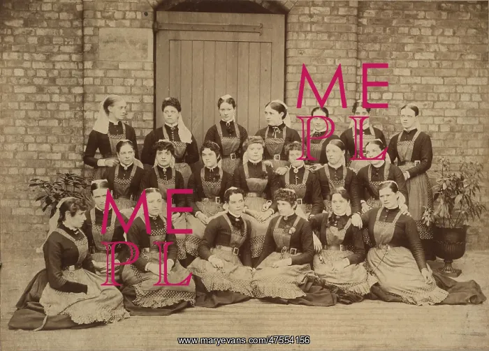 : Nurses at Withington, Lancashire : Nurses at Withington, Lancashire