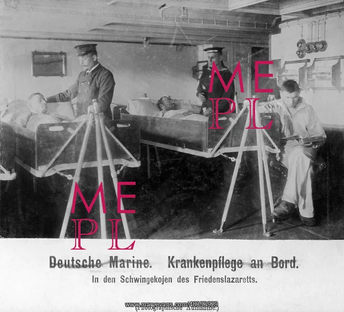 : Nursing aboard a German warship, 1904 : Nursing aboard a German warship, 1904