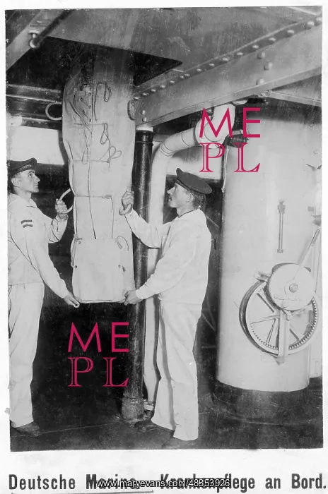 : Nursing care aboard a warship, around 1900 : Nursing care aboard a warship, around 1900