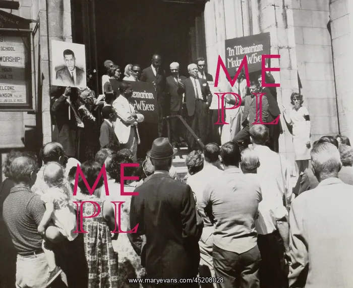 : NYC Memorial service for Medgar Evers. On ? : NYC Memorial service for Medgar Evers. On ?