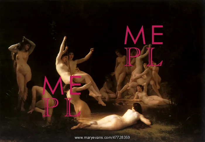 : The Nymphaeum, by Bouguereau : The Nymphaeum, by Bouguereau