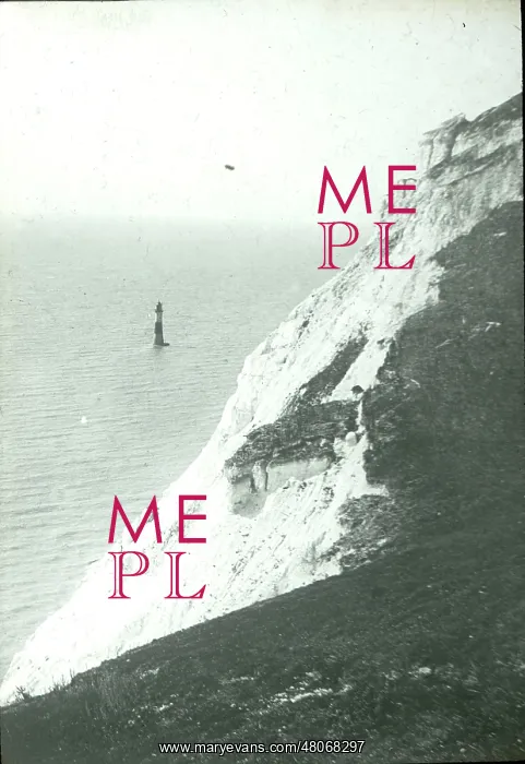 : O E Simmonds aerial view of Beachy Head : O E Simmonds aerial view of Beachy Head