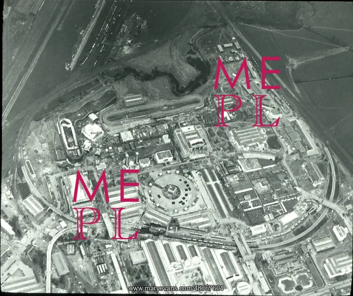 : O E Simmonds aerial view of British Empire Exhibition : O E Simmonds aerial view of British Empire Exhibition