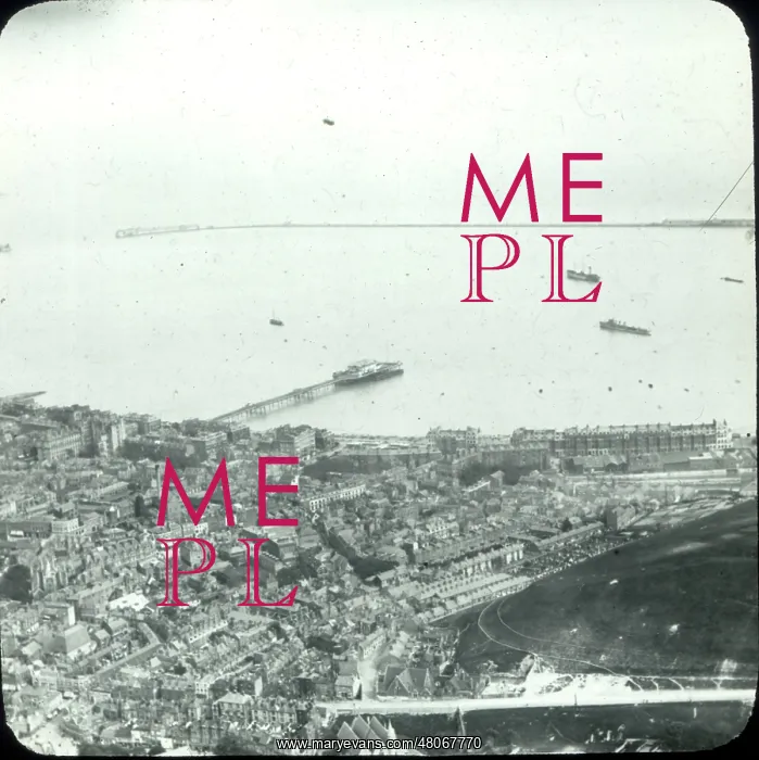 : O E Simmonds aerial view of Dover : O E Simmonds aerial view of Dover