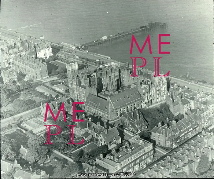 : O E Simmonds aerial view of Granville Hotel Ramsgate Kent : O E Simmonds aerial view of Granville Hotel Ramsgate Kent