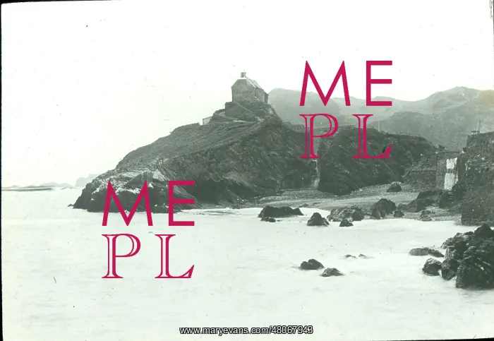 : O E Simmonds aerial view of Lantern Hill Ilfracombe Devon : O E Simmonds aerial view of Lantern Hill Ilfracombe Devon