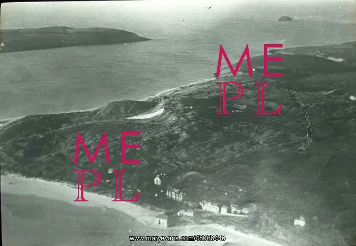 : O E Simmonds aerial view of Padstow Cornwall : O E Simmonds aerial view of Padstow Cornwall