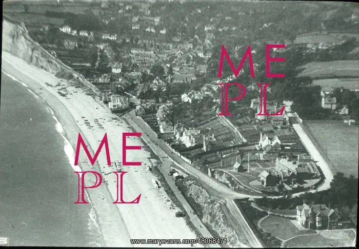 : O E Simmonds aerial view of Padstow Cornwall : O E Simmonds aerial view of Padstow Cornwall