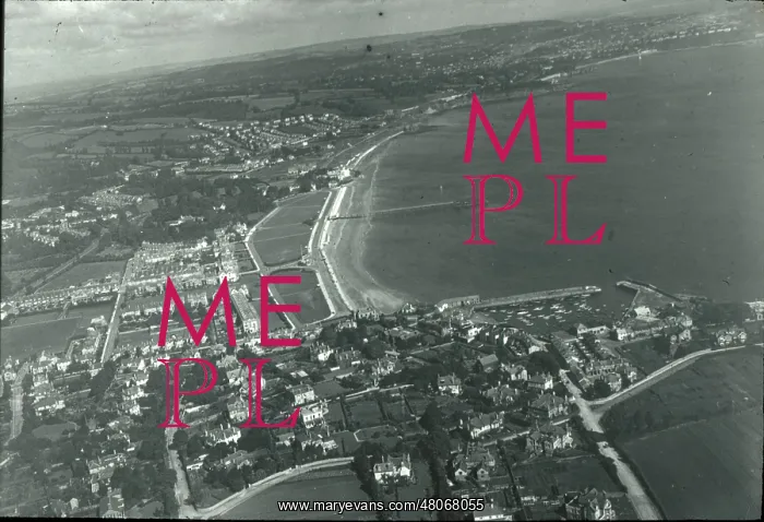 : O E Simmonds aerial view of Paignton Devon : O E Simmonds aerial view of Paignton Devon