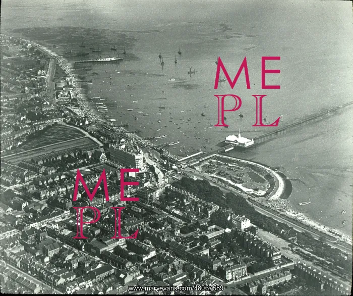 : O E Simmonds aerial view of Southend : O E Simmonds aerial view of Southend