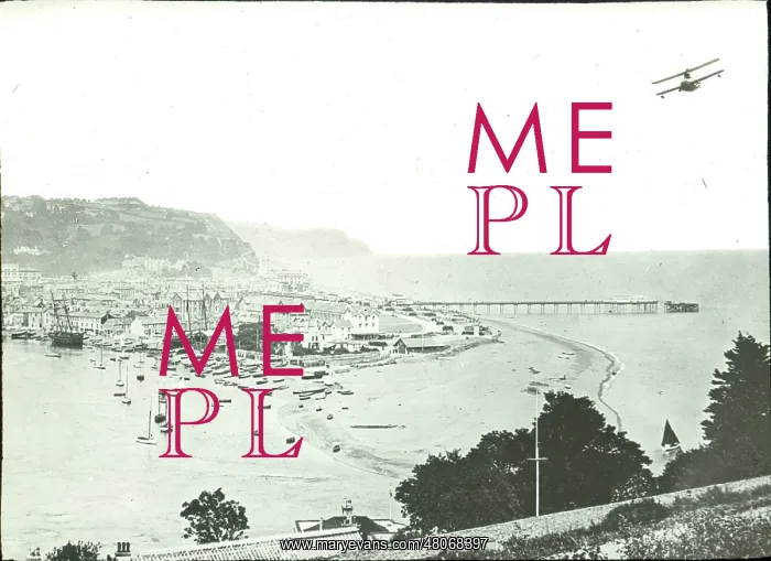 : O E Simmonds aerial view of Teignmouth Devon : O E Simmonds aerial view of Teignmouth Devon