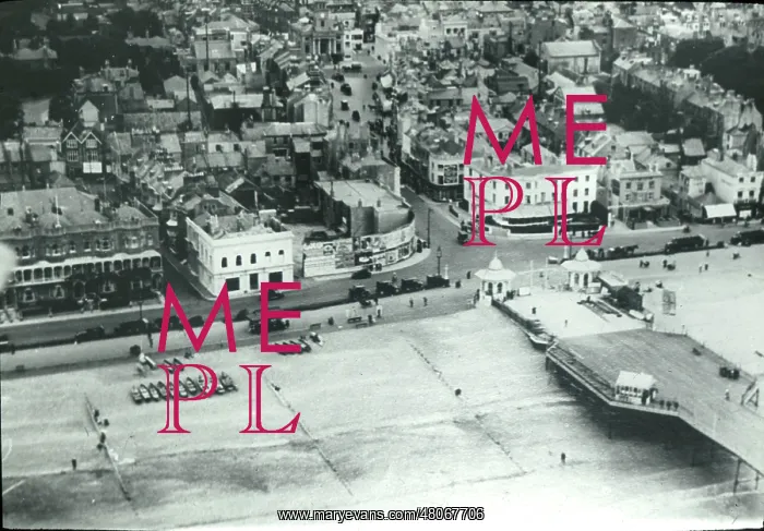 : O E Simmonds aerial view of Worthing : O E Simmonds aerial view of Worthing