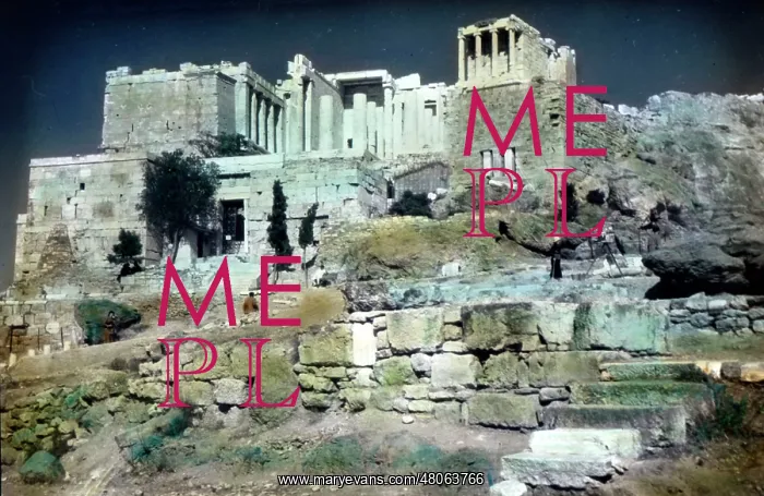 : O E Simmonds view of the Temple of Athena Nike : O E Simmonds view of the Temple of Athena Nike