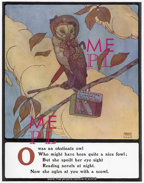 : O was an obstinate owl : O was an obstinate owl