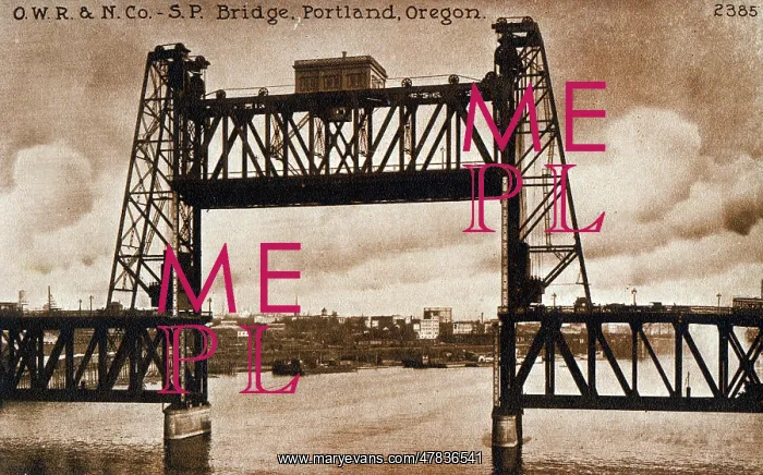 : O. W. R. and N. Co. - S. P. Bridge, Portland, Oregon, USA : O. W. R. and N. Co. - S. P. Bridge, Portland, Oregon, USA