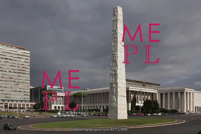 : Obelisk, Piazza Guglielmo Marconi, EUR, Rome, Italy : Obelisk, Piazza Guglielmo Marconi, EUR, Rome, Italy