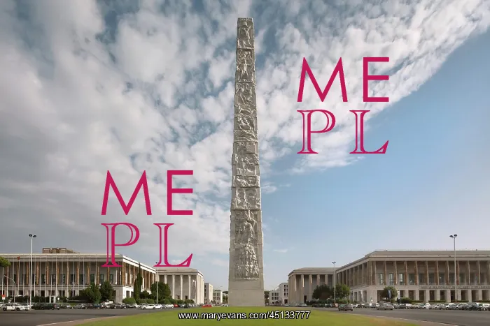 : Obelisk, Piazza Guglielmo Marconi, EUR, Rome, Italy : Obelisk, Piazza Guglielmo Marconi, EUR, Rome, Italy